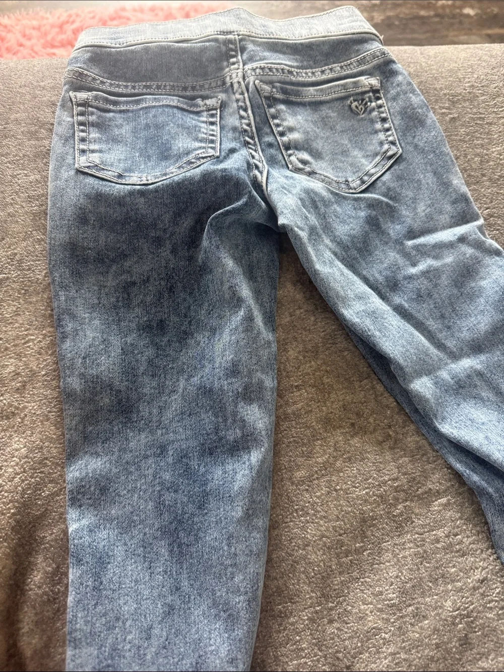 Justice Light Blue Skinny Jeans for girls